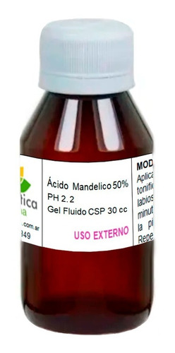 Acido Mandelico 50% Peeling Acne Manchas Fotodaño Arrugas