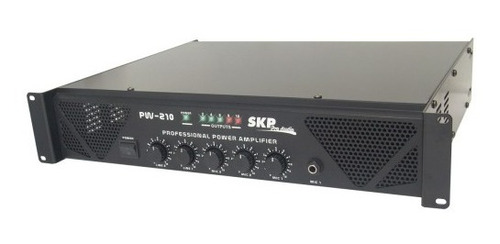 Amplificador De Potência Skpro Pw210 200wrms 5 Entradas