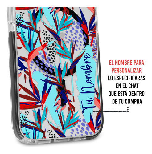 Funda Para iPhone Magsafe Flores Para Mujer Tu Nombre