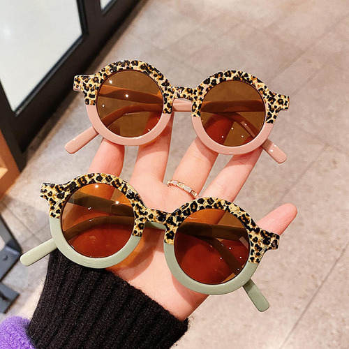 2 Gafas Sol Para Niños Pequeños Gafas Redondas Rosa