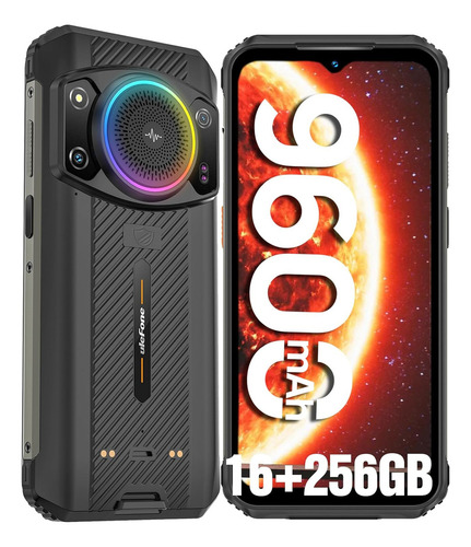 Teléfono celular Ulefone Power Armor 21 Dual 16 Gb Ram negro 256 Gb