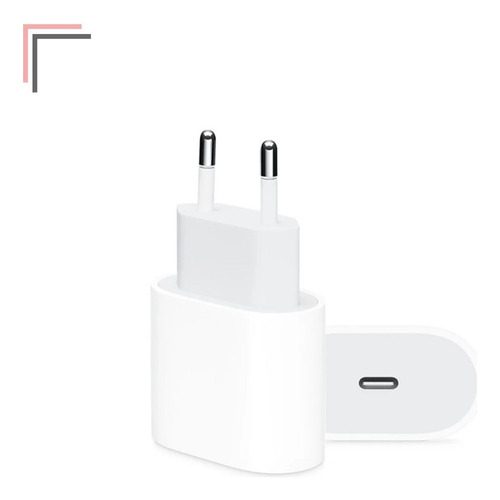 Carregador Tomada Plug Usb C 20w Turbo Para iPhone Smartphon