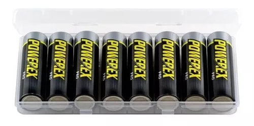 AA - Batería recargable de alta capacidad de 2700 mAh (paquete de 12) pilas  AA NiMH con estuche de almacenamiento de batería para dispositivos de alto