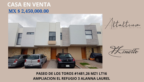 Casa En Venta En Paseo De Los Toros Ampliacion El Refugio Queretaro I Vl11-ca-007