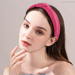 Paquete De 10 Diademas Anudadas Anchas Para Mujeres...