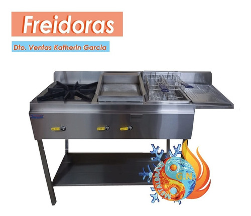 Imagen 1 de 2 de Cocinas Industriales Planchas Freidoras Industrial A Gas