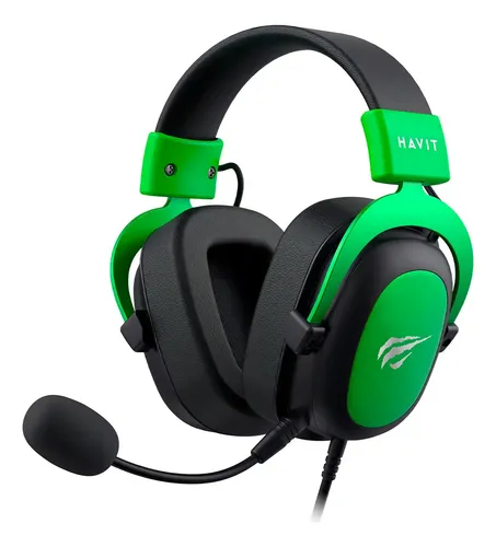 Headset Gamer Havit Gamenote H2002d Mic Removível Verde