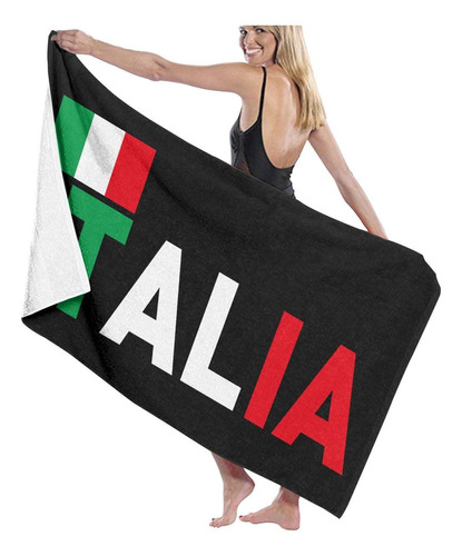 Waymay Bandera Italiana Toalla De Baño Sábanas De Baño Envol