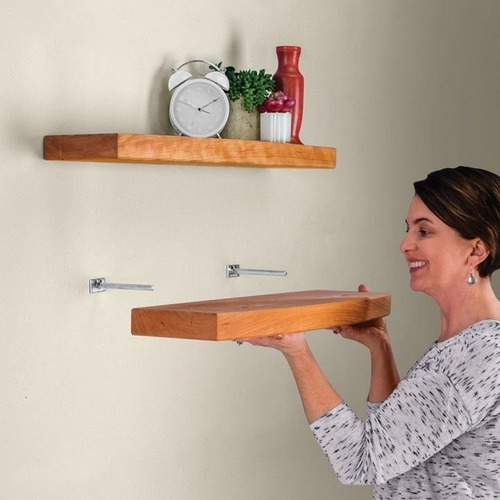 Imagen 5 de 5 de Set X 3 Repisas Madera Lacada Pino 100% Maciza Ref: Orleands
