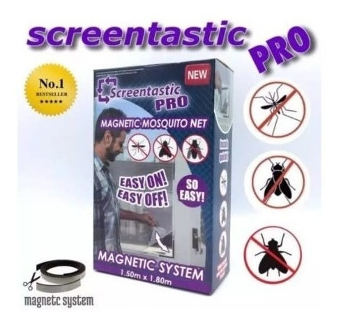Cortina Tela Mosquiteiro Magnética Screentastic Pro Mosquito