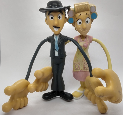 Figura De El Profesor Jirafales Y Doña Florinda Manotas (Usado)