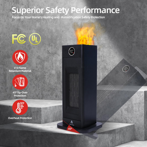 Calefactor 3 En 1 Con Humidificador Tecnología Cerámica Y Os
