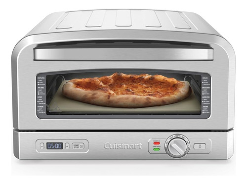 Horno Para Pizza Cuisinart Portatil Color Plateado Cpz120