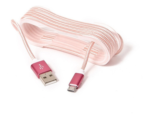 Cable De Datos Carga Usb Tipo Cordon Reforzado 1 Metro