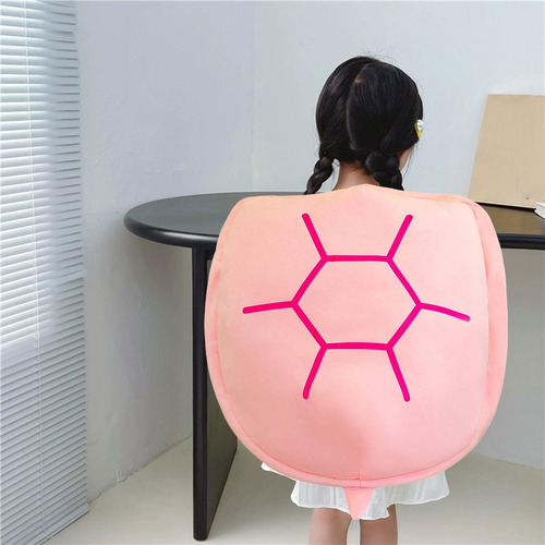 . Almofada Portátil Casca De Tartaruga, Brinquedo Rosa 80cm