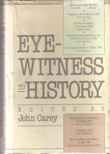 Eyewitness To History, John Carey