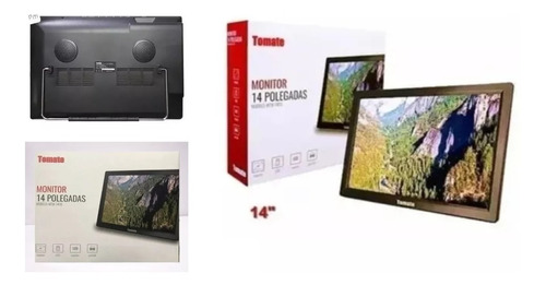 Tv Portátil Tomate Monitor 14´´ Digital Bateria Hdtv/dtv/isd