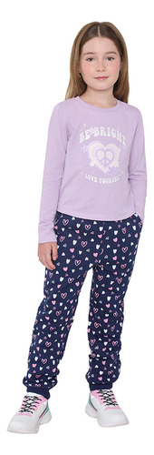 Pantalon De Buzo Full Print Kids Navy Corona