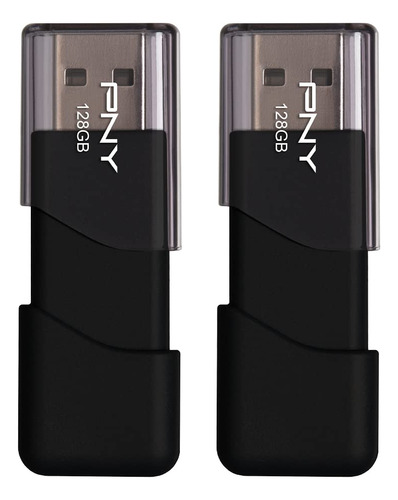 Pny Unidad Flash Usb 2.0 Attaché 3 De 128 Gb, Paquete De 2.