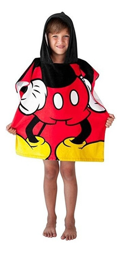 Toalla De Disney Mickey Mouse Con Capucha Del Poncho De Play