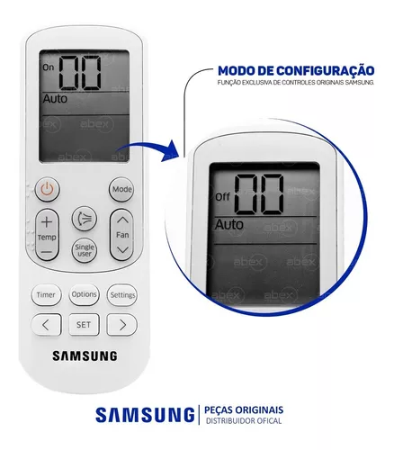 como usar o controle remoto do ar- condicionado Samsung 