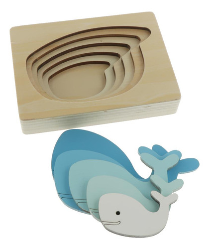Rompecabezas De Madera Para Niños Multicolor