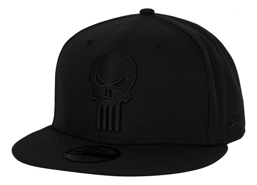 Gorra Negra Con Logo De  Punisher, Talla Única De Hombre