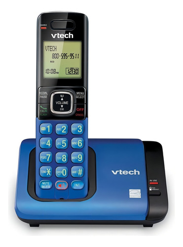 Telefone VTech CS6719 sem fio - cor azul/preto
