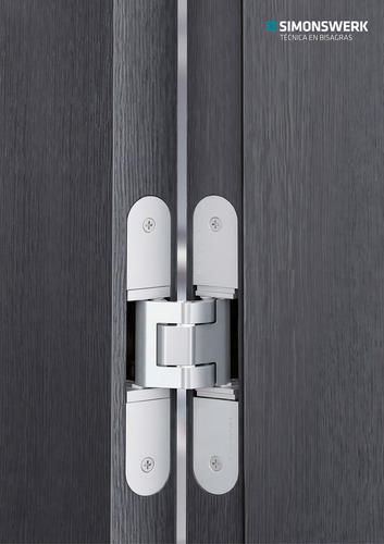 Bisagra Tectus 540-3d 120 Kg. Oculta Bronce