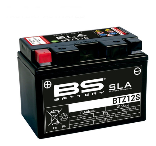 Bateria Moto Bs Battery Btz12s Ytz12s Gel Agm Qpg Mxparts