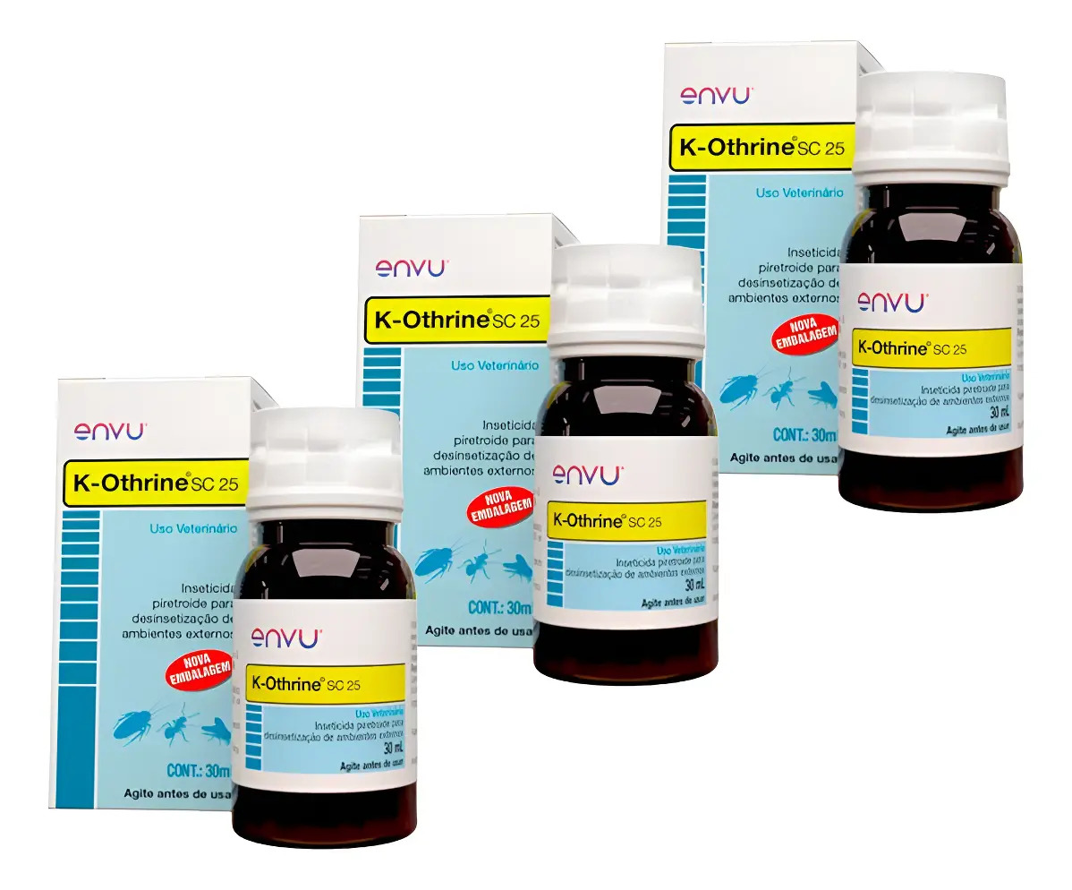 03 K-othrine Formigas Mosquitos Baratas K Othrine Sc 25 30ml