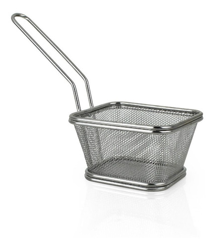 Mini Cestinha Inox Para Batata Frita Pequena Cód3251