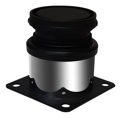 Imagen 3 de 5 de Pata Para Mueble De Acero Cromado Redonda 5 Cm Pack 8