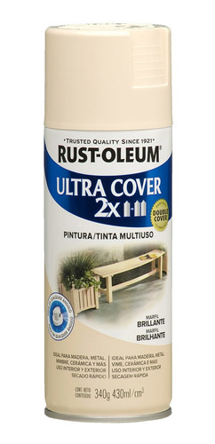 Aerosol Multiusos Ultra Cover 2x Marfil Brillante 340g