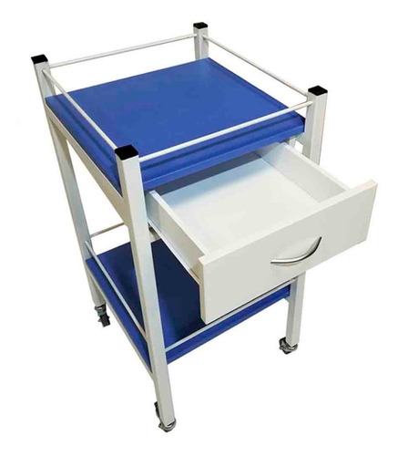 Carro Medico Auxiliar De Curaciones Ruedas Y Cajon Care Quip