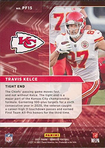 2021 Donruss Power Formulas Pf15 Travis Kelce Chefes De Kans