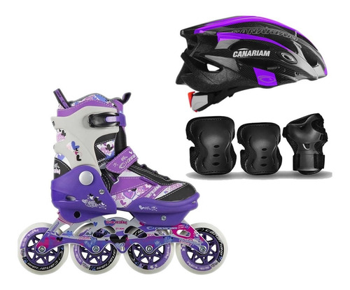 Combo Patines Canariam Way + Casco Sonic + Kit C4 Canariam