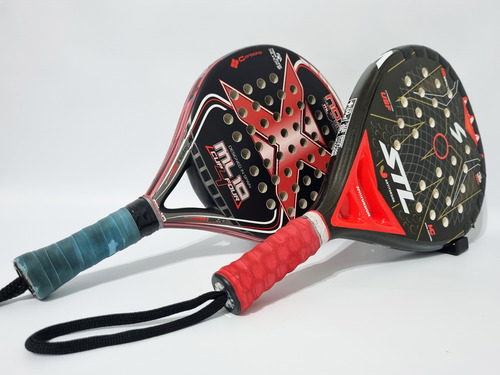 Soporte Paleta Padel X6 Exhibidor Mostrador Mueble Apoyo Negro