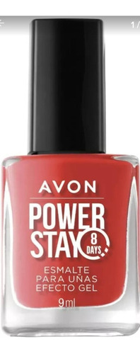 Avon Esmalte De Uñas Power Spray Efecto Gel Designer Red