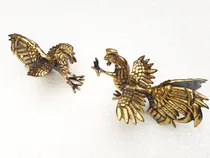 Comprar Gallos De Pelea En Bronce, Hermosa Decoración Para El Hogar
