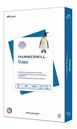Papel Hammermill, Papel De Copia Poly Wrap, 20 Lb, 8.5 X 14,
