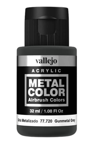 Vallejo Metal Color Acrílico Gris Metalizado 77720 Airbrush