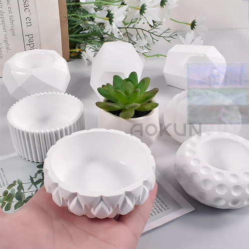 Moldes Para Macetas Pequeñas, 5 Unidades, Varios Colores