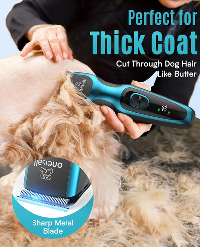 Oneisall Dog Clippers For Grooming Super Power Do De 2 Veloc