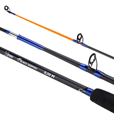 Caña De Pescar Maciza X-fish Black Serpent 2,1 M 2tr Variada