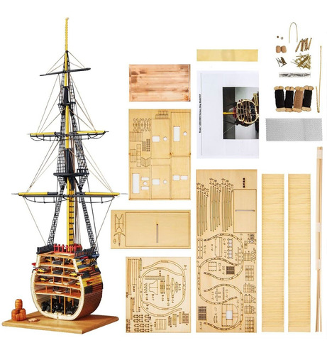 Escala 1 200 Hms Victory Modelo Barco Accesorio Laton Para