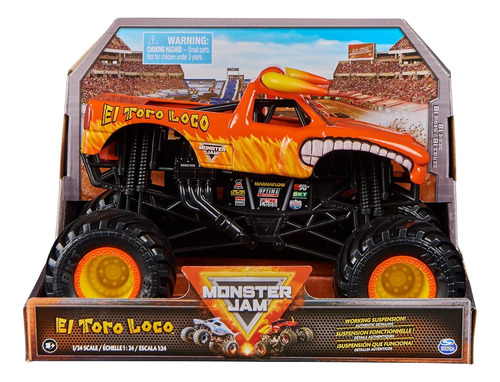 Spin Master Monster Jam Camión Monstruo El Toro Loco 1:24 