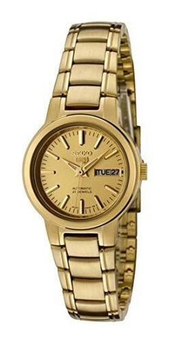 Seiko 5syme46k1 Reloj Automatico Para Mujer Tono Dorado