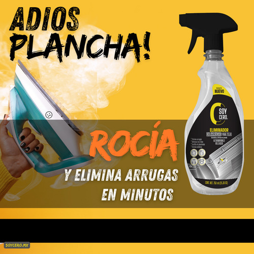 Eliminador De Arrugas Para Telas (paquete De 3) | Soy Cero