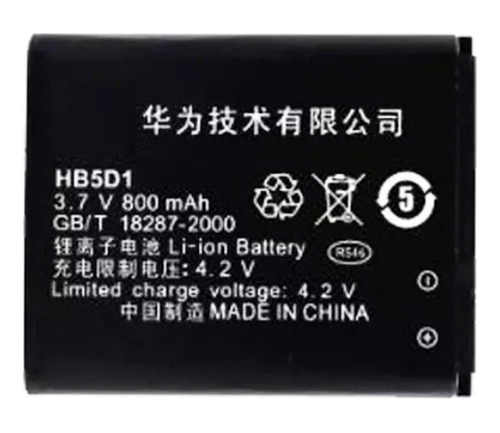 Pila Bateria Ion Litio Hb5d1 Para Huawei G7050 C5600 C5610